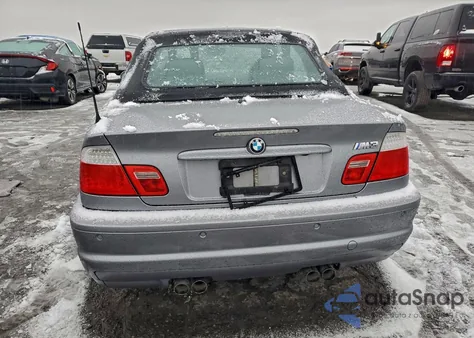 2003 BMW M3 z USA, uszkodzony, nr VIN WBSBR93473PK02906